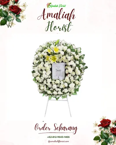 Krans Bunga Duka Cita di Cibunarjaya